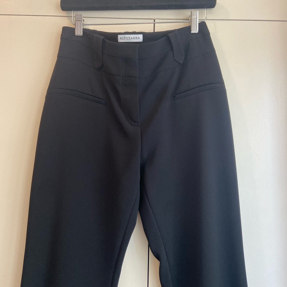 Altuzarra Black Tailored Trousers High-Waisted Straight Fit
